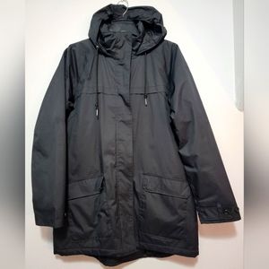 Columbia Women's Trench Coat, Black, Size Large